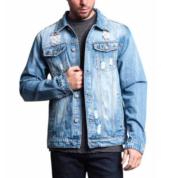 *SOLD* Victorious Indigo Distressed Trucker Jacket - Picture 5 of 5